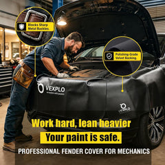 VEXPLO magnetic grippers and hooks securing protector in place