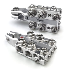 Vgate front view distribution block showing organized multi-way layout and cleaner wiring