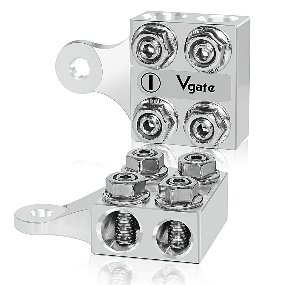 Vgate front view of terminal block showing compact distribution and organized outputs
