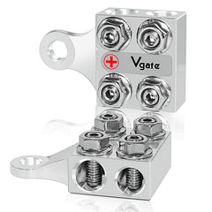 Vgate front view of 8-way terminal block showing organized connection points and durability
