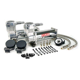 VIAIR 444C chrome dual compressors front view showing compact durable build and fast fill benefit