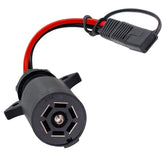 VIAIR 7-way adapter front view showing plug and durable housing for reliable power