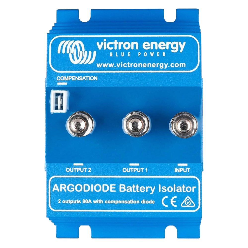 Victron Energy ArgoDiode front panel showing compact housing and mounting points for reliable installation