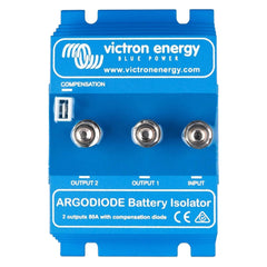 Victron Energy ArgoDiode front panel showing compact housing and mounting points for reliable installation