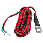 Victron Energy front view of temperature sensor showing connector and cable, ensuring system compatibility