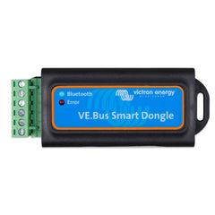 Victron Energy dongle front view showing compact Bluetooth adapter benefit wireless monitoring