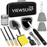 Viewsun front packaging showing full 13-piece kit and easy organization benefit