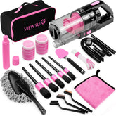 Viewsun front packaging showing full 17pc pink kit and organized tools