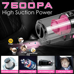 Viewsun handheld vacuum closeup highlighting compact motor and nozzle power