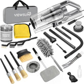 Viewsun handheld vacuum front view showing powerful suction benefit