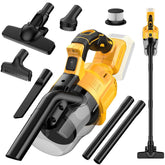 Vijezoy front view with floor nozzle showing powerful cleaning benefit
