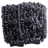VIKING front view of two-pack wash mitts showing packaging and product benefit