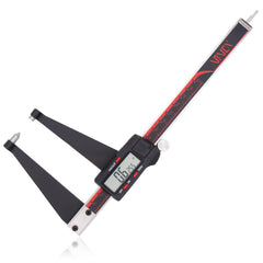 VINCA front view of digital rotor gauge showing controls and stainless steel body, reliable readings