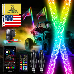 Viswiker front packaging showing both 3ft LED whips and included kit benefits