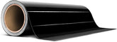 VViViD black gloss roll front showing clean edge and glossy finish benefit