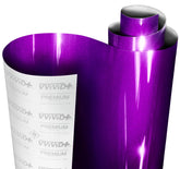 VViViD front packaging of candy metallic purple roll showing size and color benefit