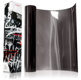 VViViD front packaging showing light smoke film and dimensions