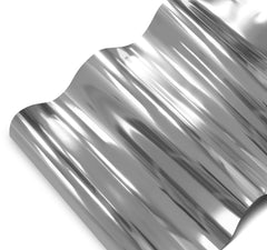 VViViD silver mirror close-up detail highlighting smooth texture and clear reflectivity