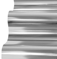 VViViD silver mirror wrapped around a curved panel showing conformity and minimal creasing