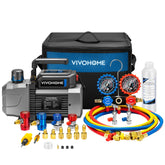 VIVOHOME front view of pump and manifold kit showing compact portability and convenience