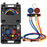 VIVOHOME manifold front view showing controls and benefits for accurate diagnostics