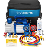 VIVOHOME pump front view showing compact housing and safety switch, improving secure handling