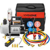 VIVOHOME vacuum pump front view showing compact durable body and portability benefit