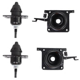 VKVXCLON front view of full 4-piece latch kit showing parts and packaging, clear identification benefit