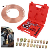 VKVXCLON front view of complete brake line kit showing contents and benefits
