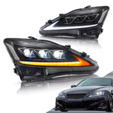 VLAND front assembly on Lexus showing clean OEM-style fit and improved styling