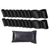 VOFONO front view of replacement door straps showing ready-to-install pair and hardware benefits