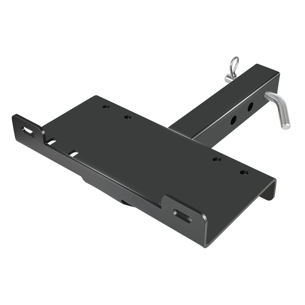 VONLX winch plate front view showing mounting surface and strength benefit