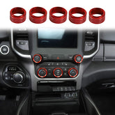 Voodonala front view of red knob covers showing five-piece set and packaging benefit