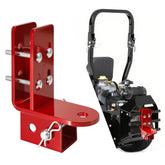 Vornalex front view of hitch showing receiver and robust shape, improves towing versatility