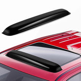 Voron Glass front view sunroof deflector showing sleek fit and improved airflow
