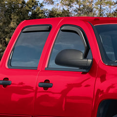 Voron Glass installed on driver front window demonstrating weather protection benefit