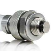 Votex front view plug showing stainless steel durability and quick drain convenience