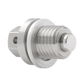 Votex stainless steel drain plug front view showing durable construction and secure fit