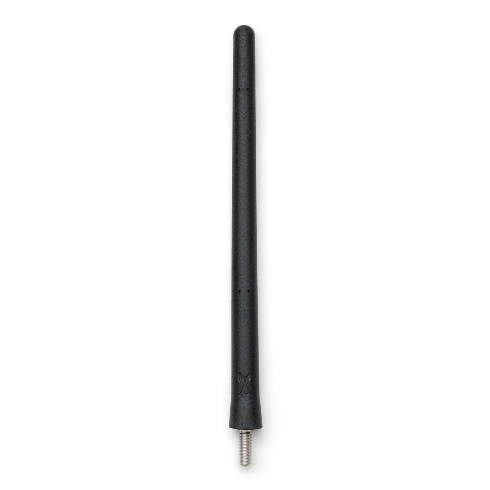 Votex antenna front view on Nissan Frontier showing sleek profile and improved look
