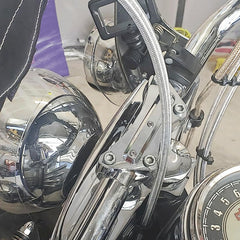 VPZMT close-up of chrome powder-coat finish demonstrating corrosion resistance
