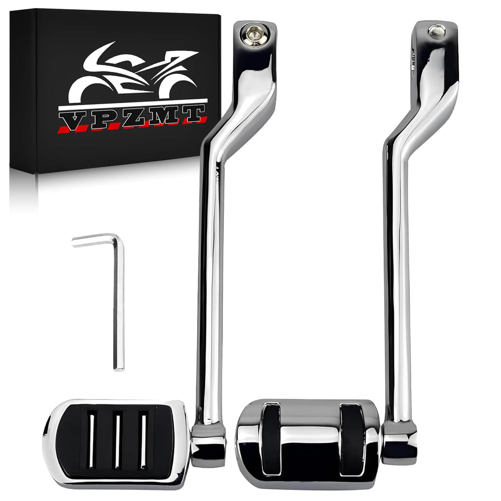 VPZMT front lever chrome packaging showing included pair and benefit of ready-to-install
