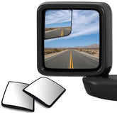 VrooeCoe front view of two-pack blind spot mirrors showing fit and finish benefits