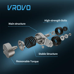VROVO mounting bolt detail demonstrating precise OEM-style fitment benefit