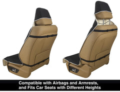 VSHIELD seat in use by post-workout athlete keeping sweat off upholstery