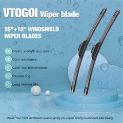 VTOGOI detail of spring-steel core, even pressure across windshield benefit