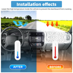 VTVWNM installed in vehicle showing reduced windshield glare and improved visibility