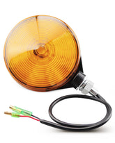 Vudajuley front assembly amber hazard light showing clear lens and visibility benefits