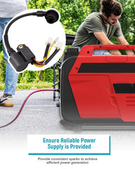Vudajuley ignition coil installed on generator demonstrating restored starting performance