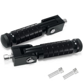 VUOZIP front view of foldable foot peg showing profile and mounting for easy replacement