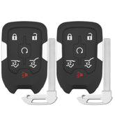 Vurkcy front view of two key fobs showing button layout and easy replacement benefit